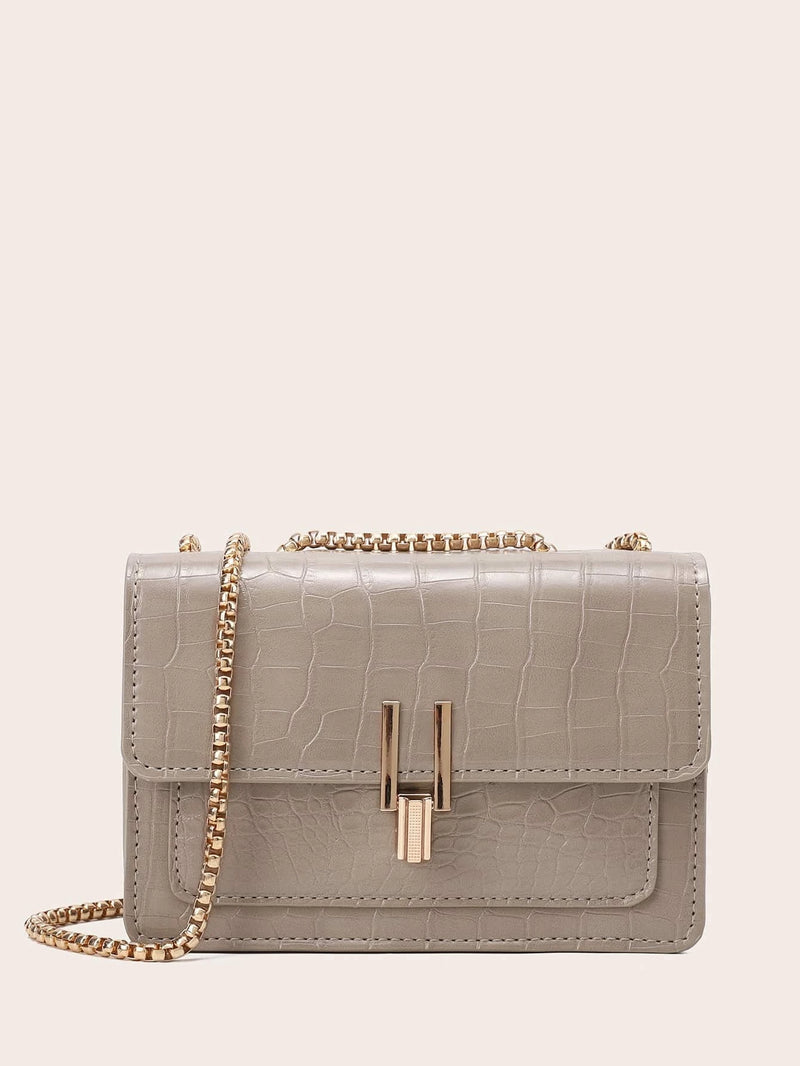 Sac à épaule pour femmes avec motif crocodile (Offre du Jour -50%)