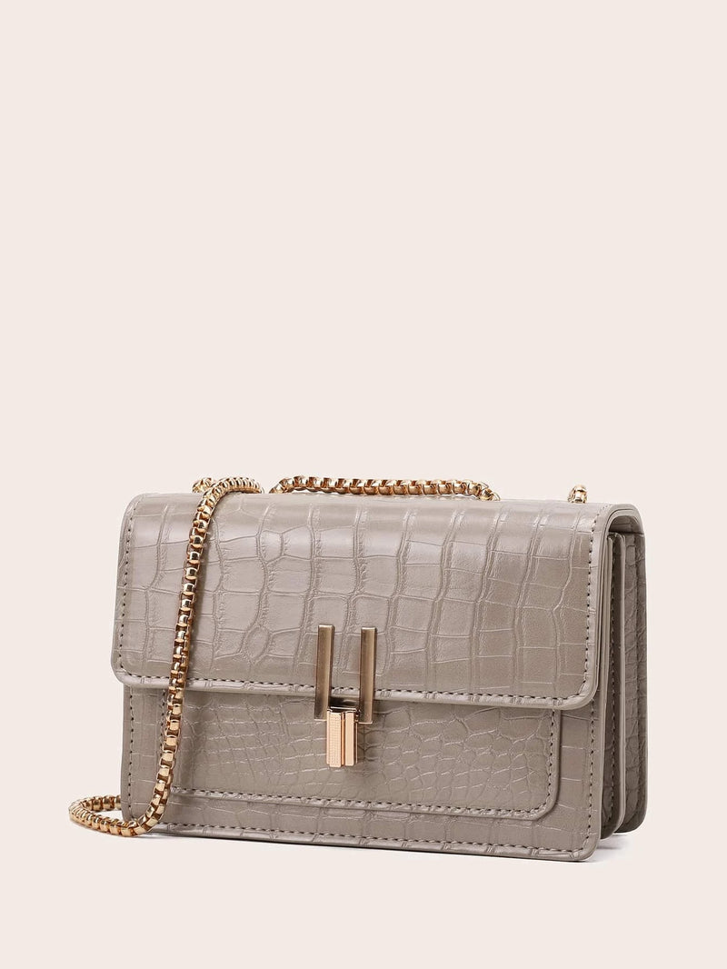 Sac à épaule pour femmes avec motif crocodile (Offre du Jour -50%)
