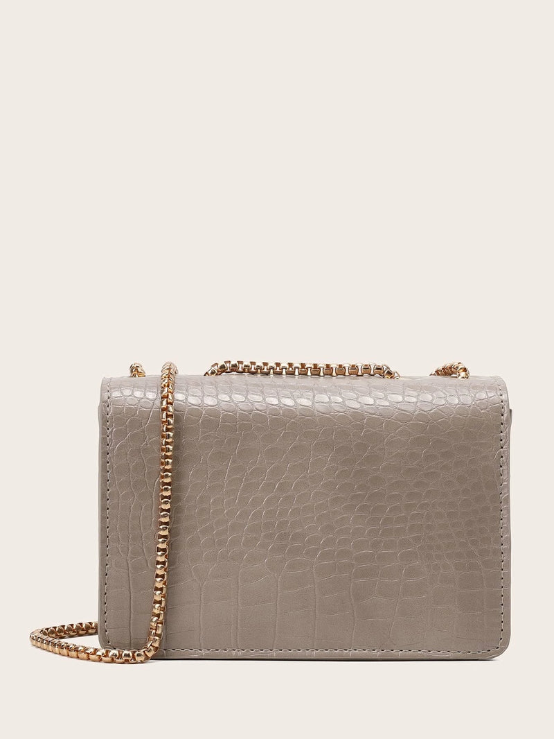 Sac à épaule pour femmes avec motif crocodile (Offre du Jour -50%)